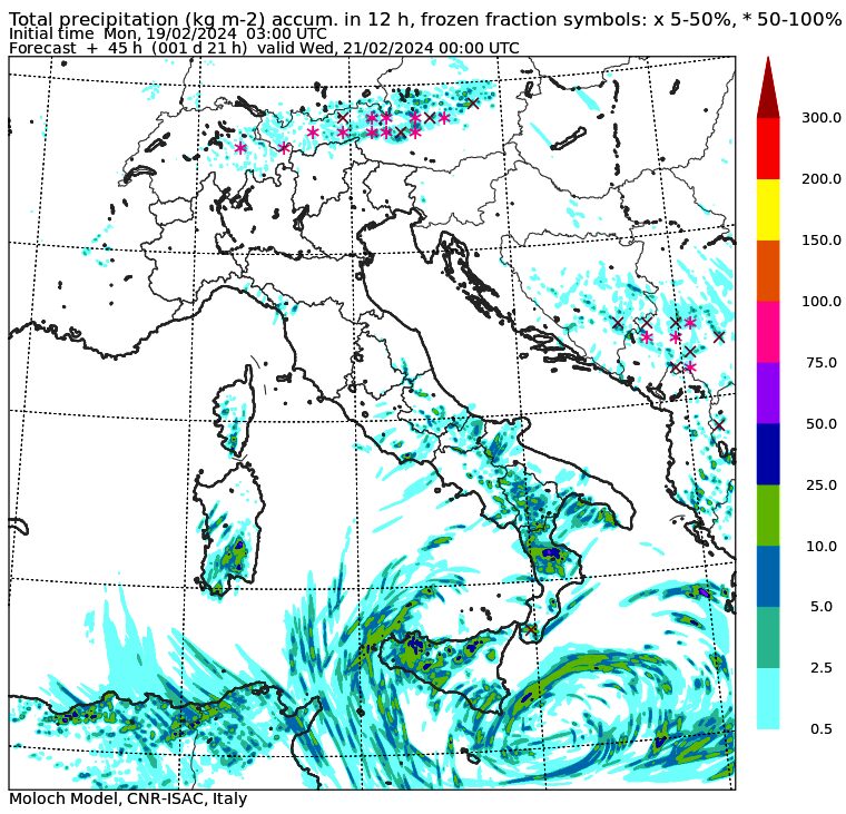 allerta meteo martedì 20 febbraio pomeriggio sera
