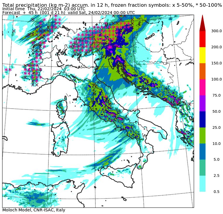 allerta meteo piogge 23 febbraio sera