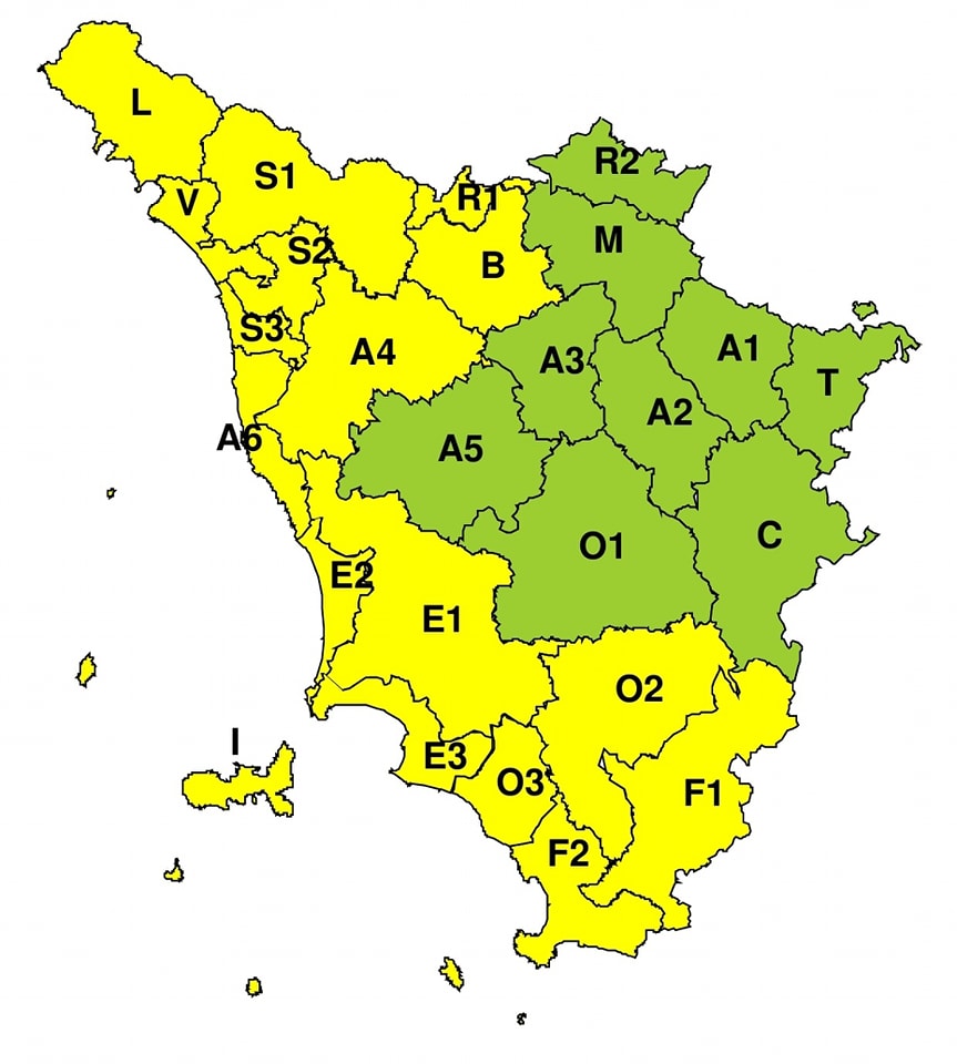 allerta meteo toscana 26 febbraio