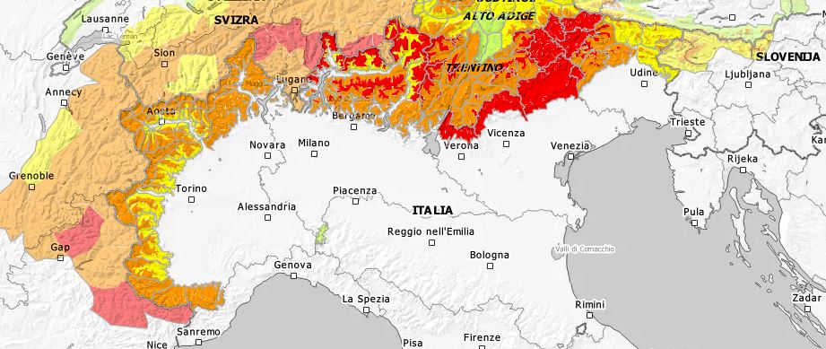 allerta valanghe oggi 27 febbraio