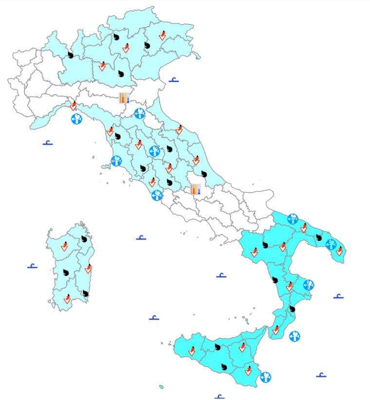 bollettino meteo protezione civile 24 febbraio