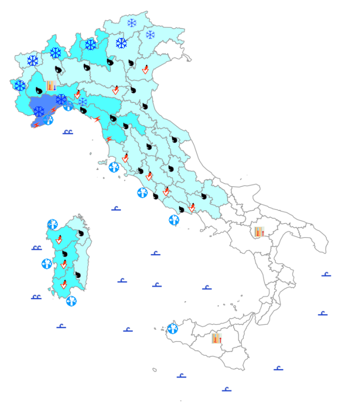 bollettino meteo protezione civile 26 febbraio
