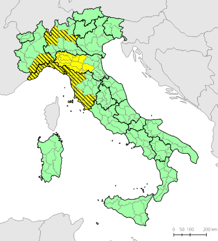 bollettino meteo protezione civile 26 febbraio