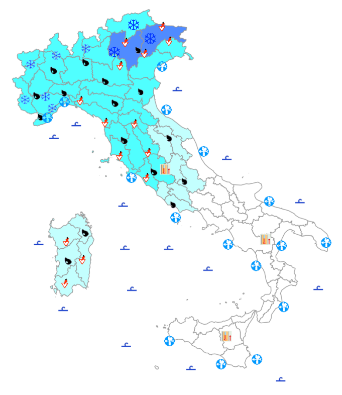 bollettino meteo protezione civile 27 febbraio