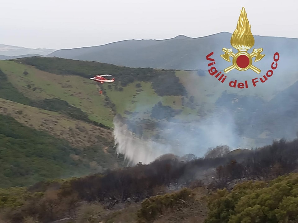 incendio Aggius sardegna
