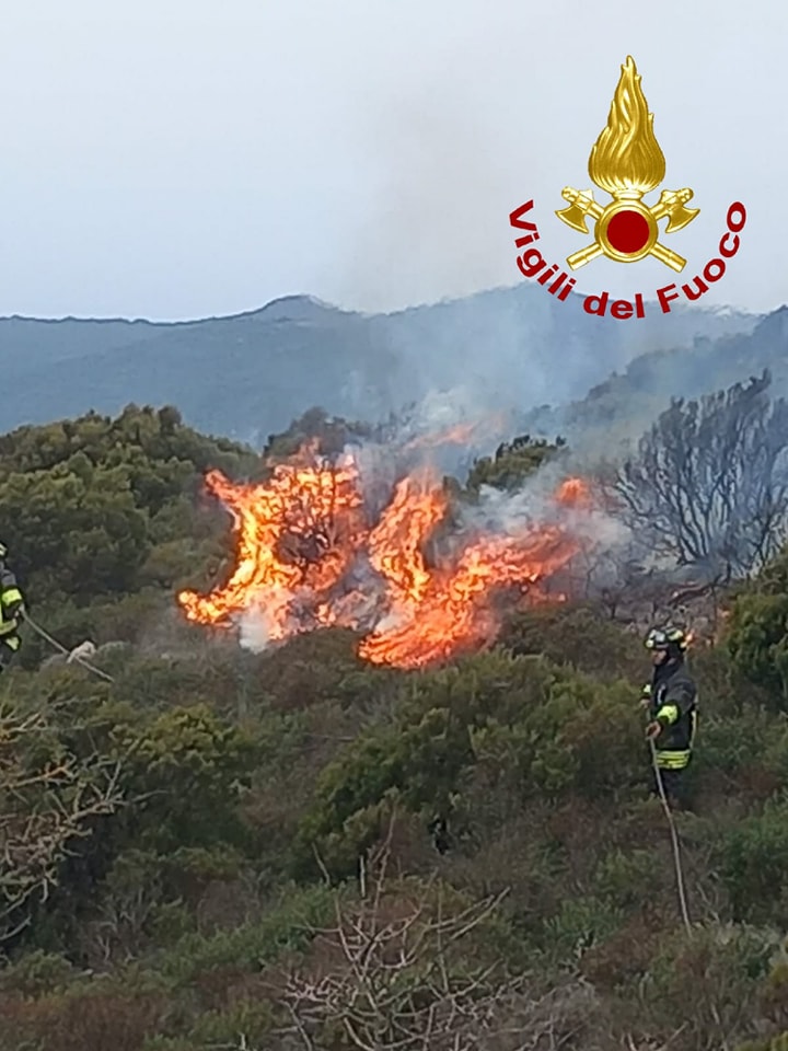 incendio Aggius sardegna
