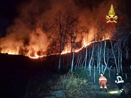 incendio valle elvo