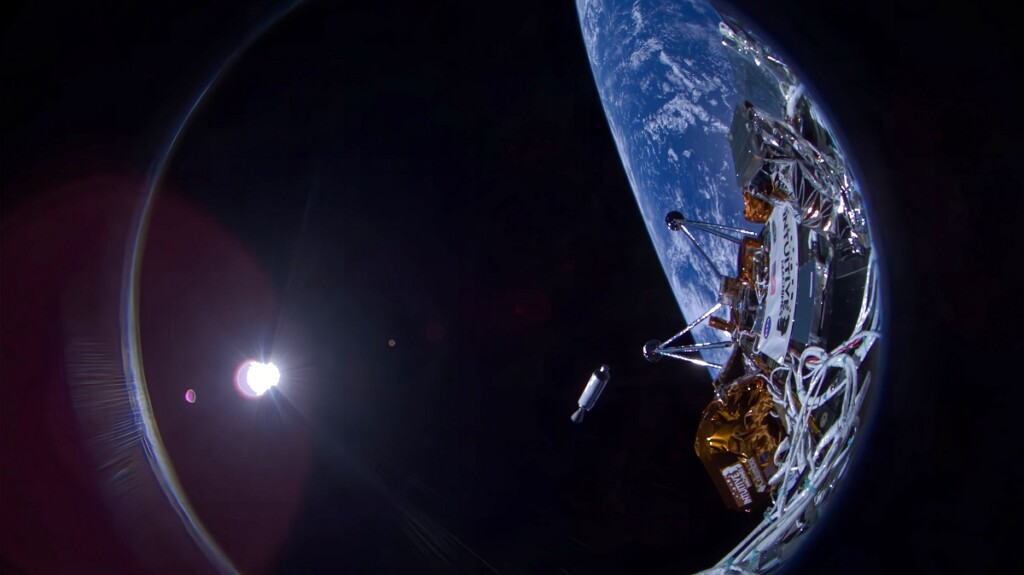 lander luna odysseus intuitive machines