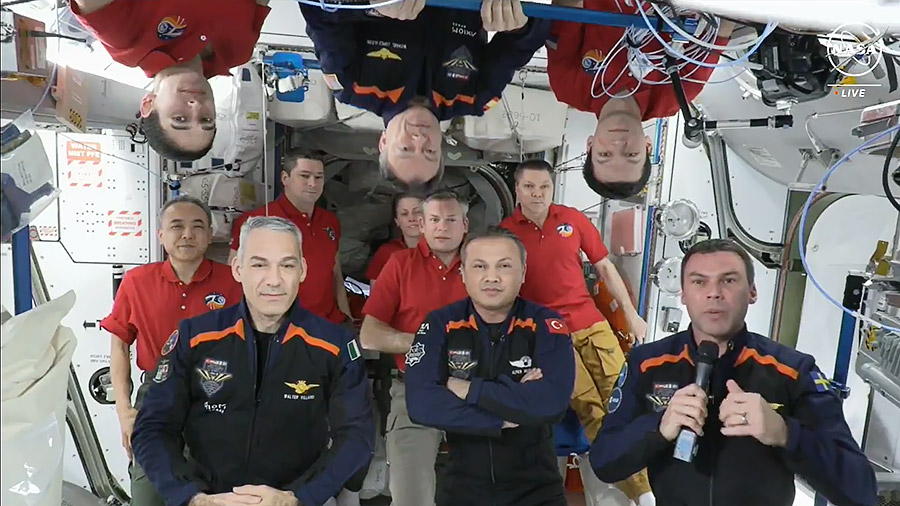 missione ax-3 undocking ammaraggio villadei