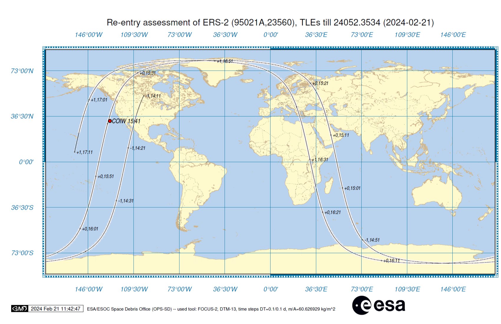 rientro satellite