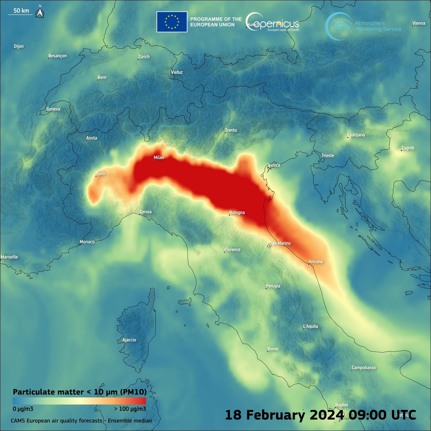 smog pianura padana