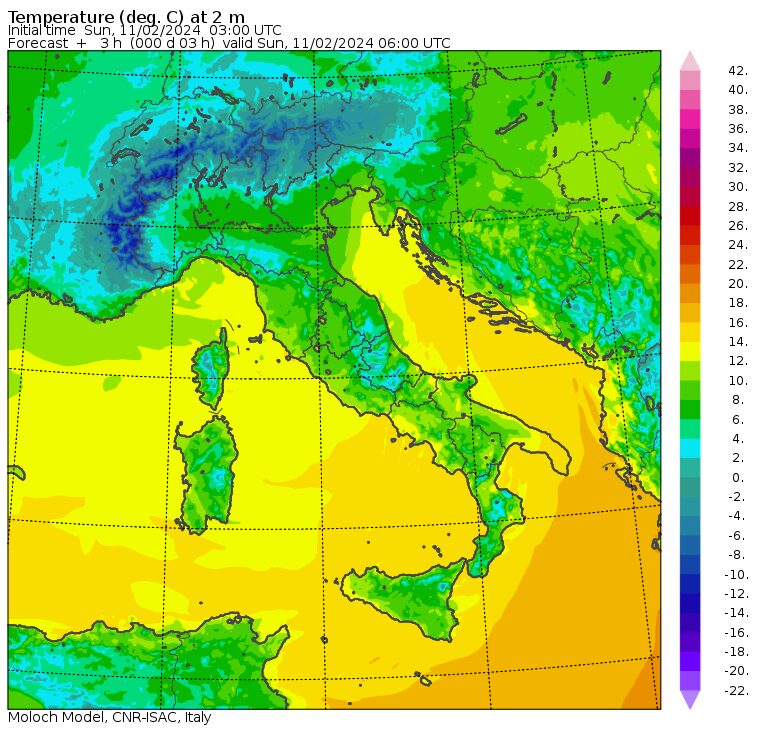 temperature minime