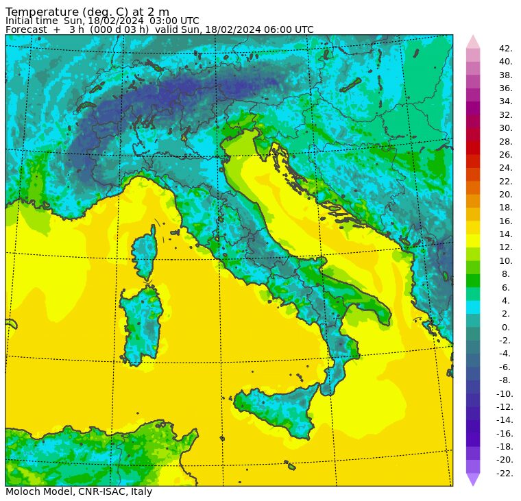 temperature minime italia