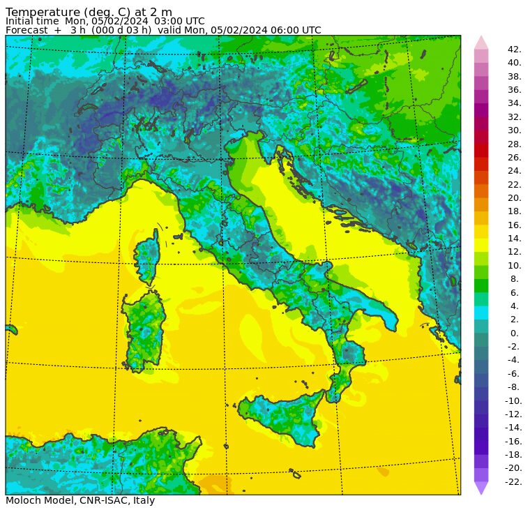 temperature minime oggi