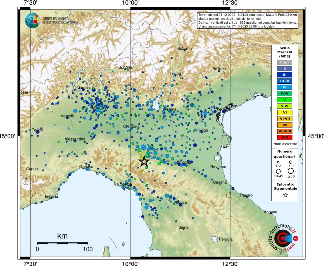 terremoto calestano emilia romagna 9 febbraio 2024