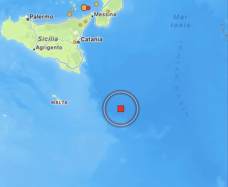 terremoto malta sicilia oggi
