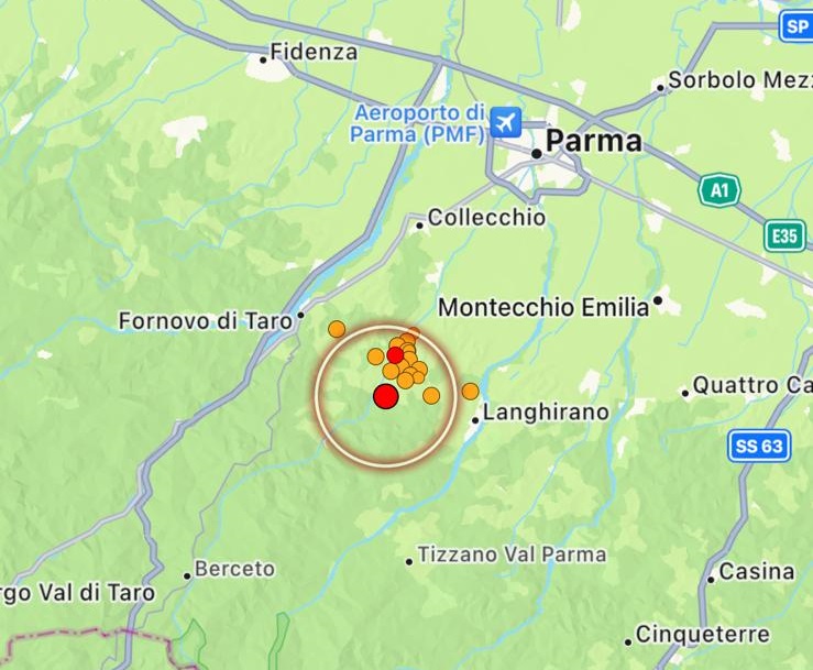 terremoto parma