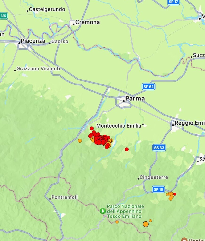 terremoto parma