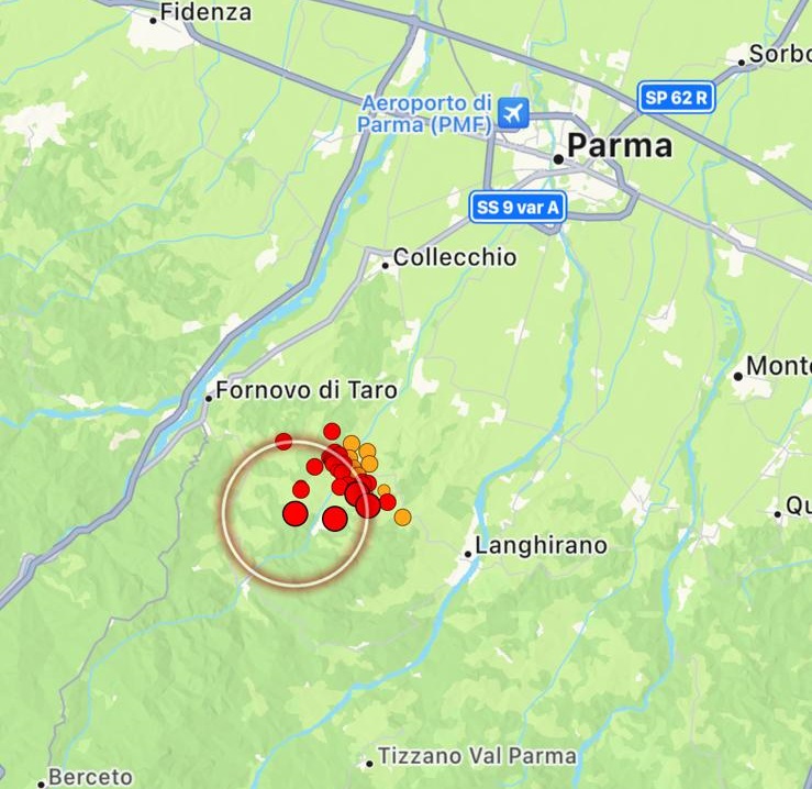 terremoto parm