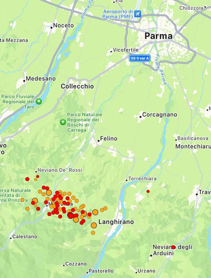 terremoto parma