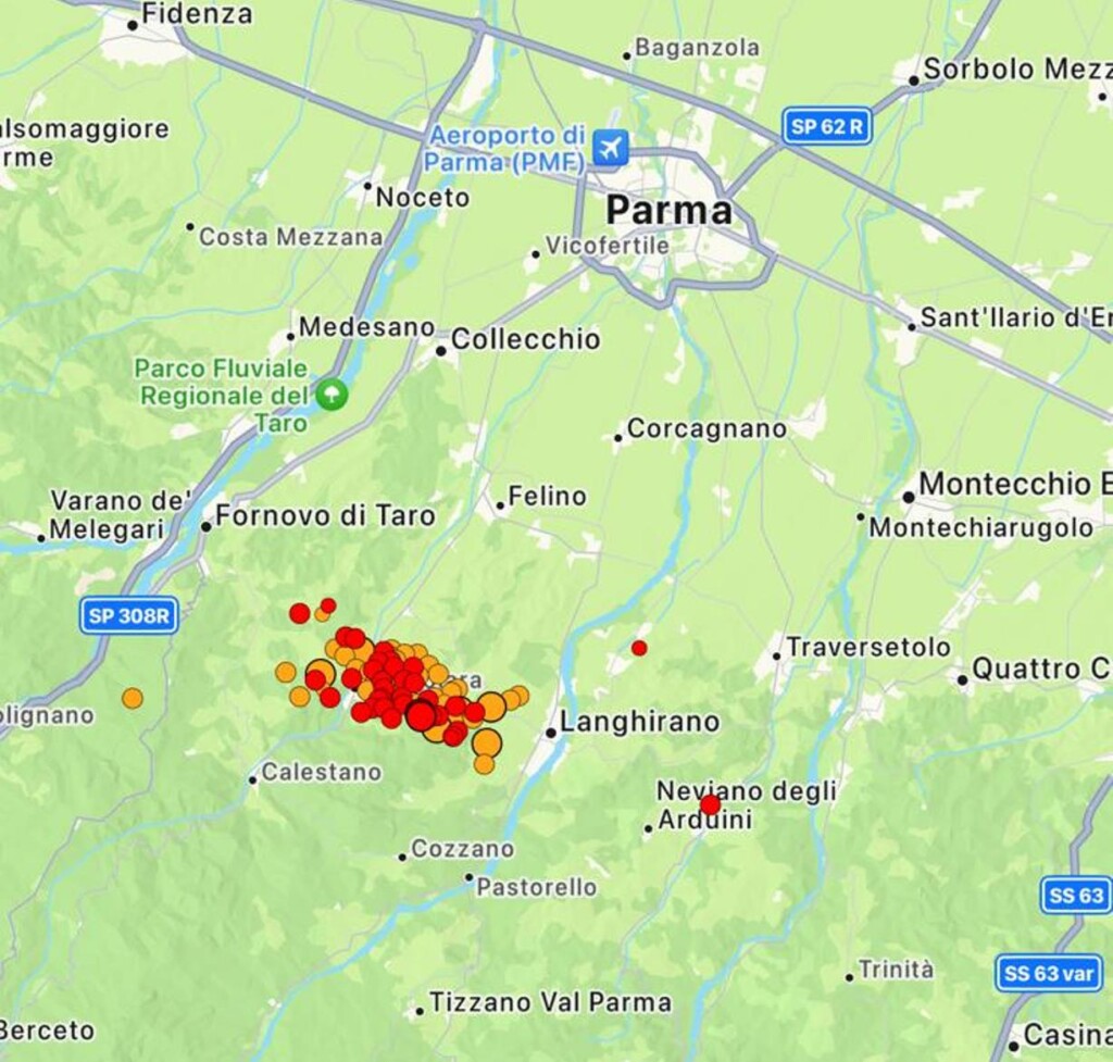terremoto parma