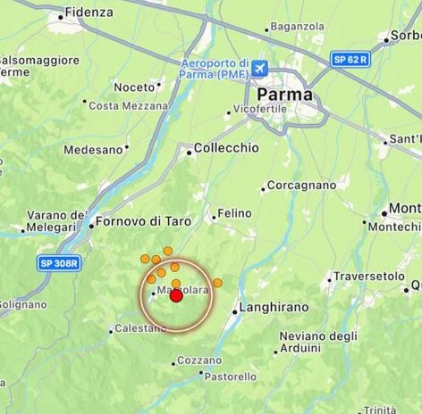 terremoto parma