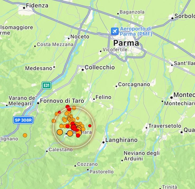 terremoto parma