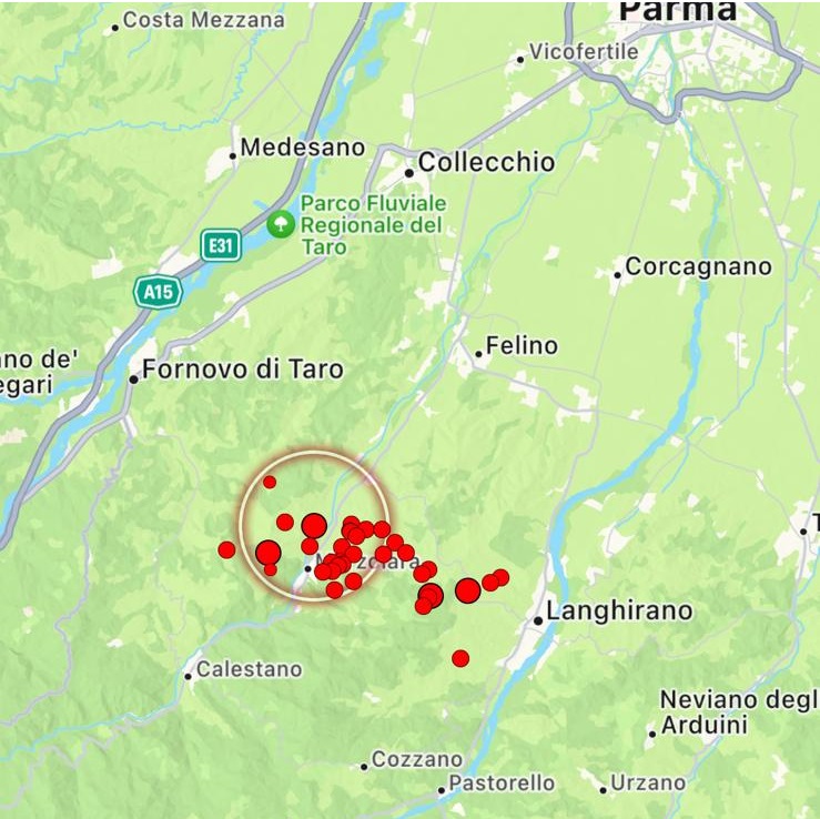 terremoto parmense