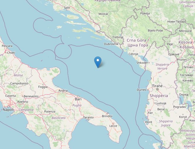 terremoto puglia oggi adriatico