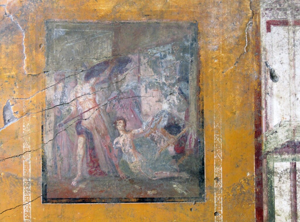 Affresco con Achille a Sciro - Regio IX