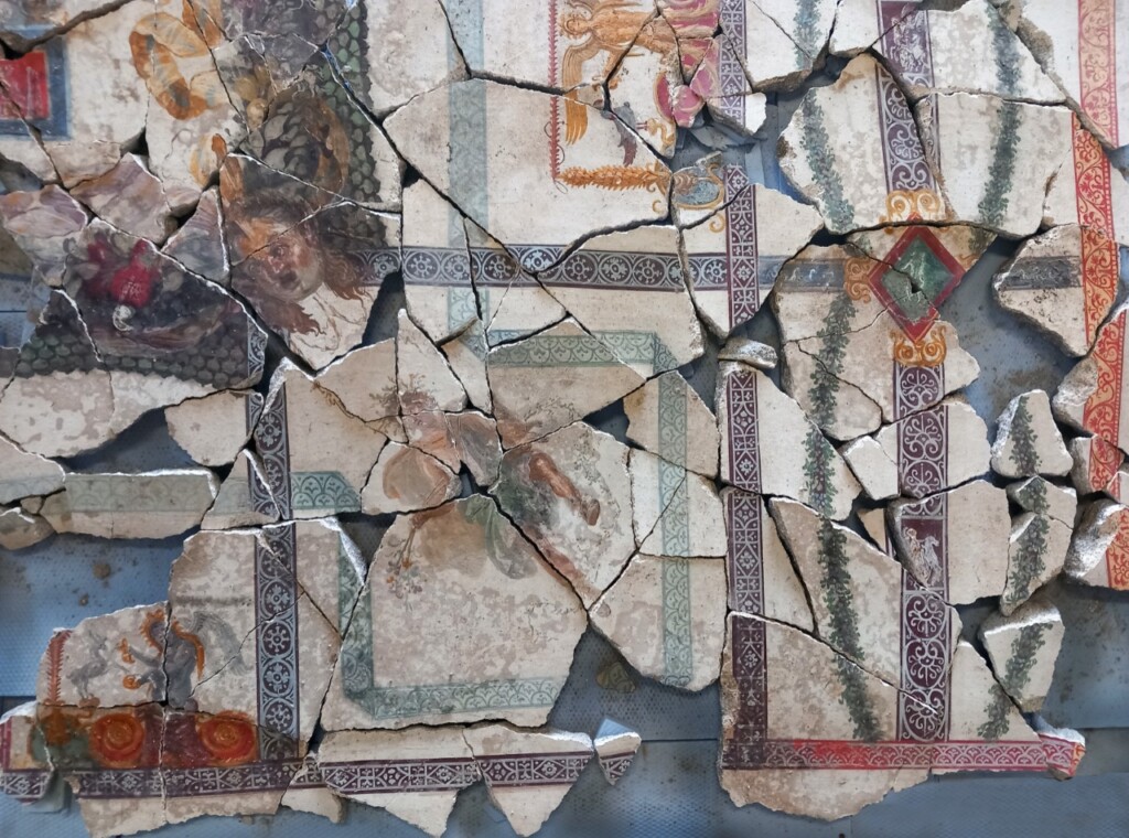 Affresco dal soffitto del tablino Regio IX