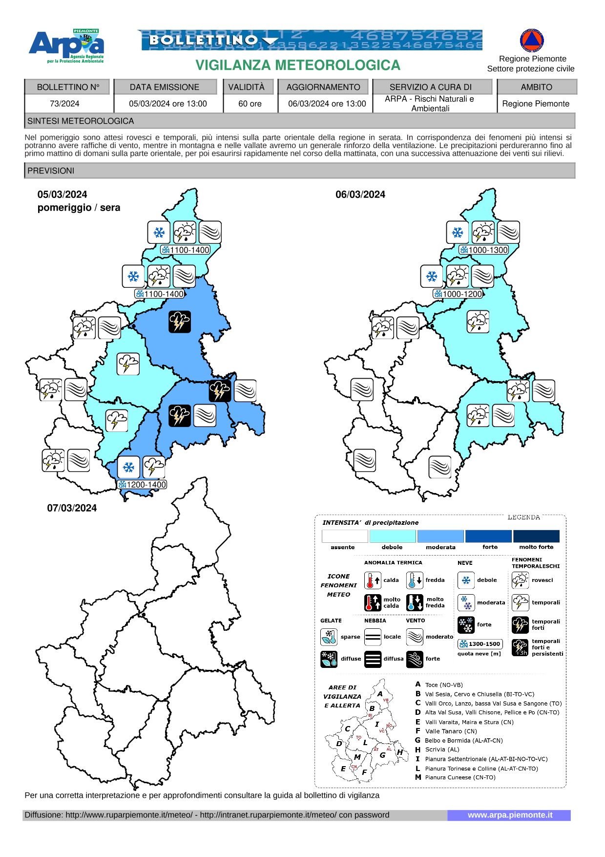 allerta meteo piemonte