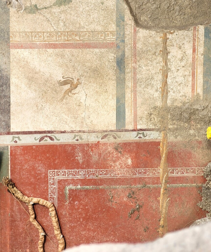 Ambiente affrescato nel cortile della Regio IX