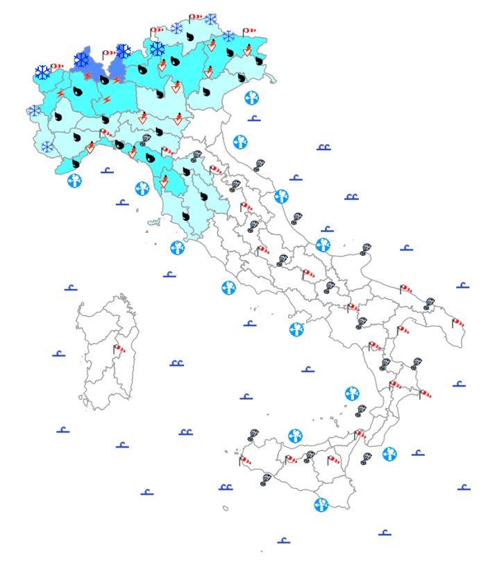 bollettino meteo protezione civile 30 marzo