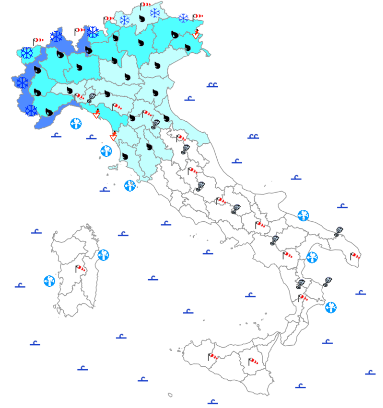 bollettino meteo protezione civile 31 marzo