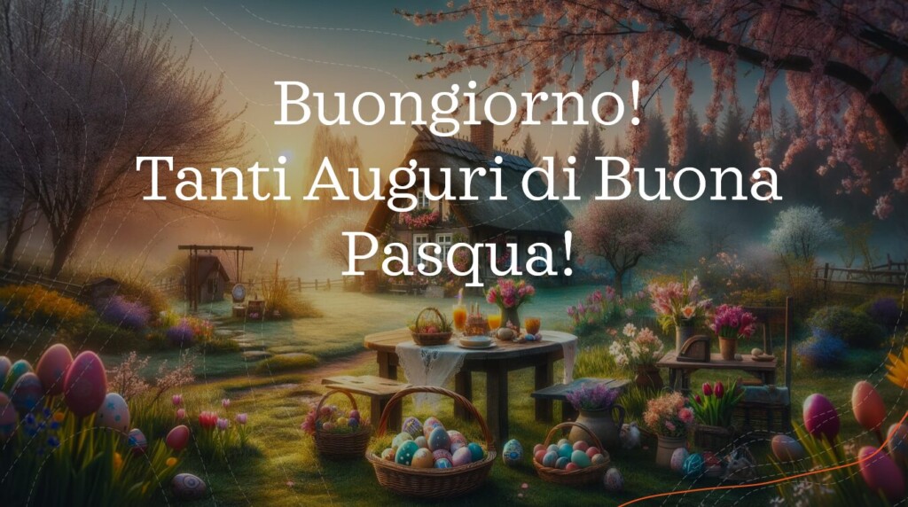 buongiorno auguri buona pasqua 2024