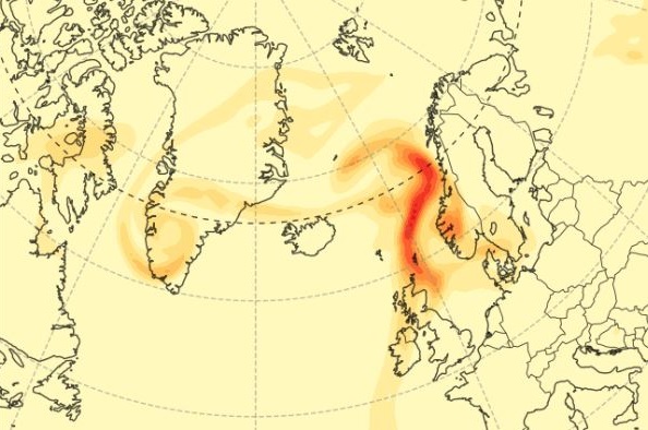 eruzione vulcano islanda emissioni europa