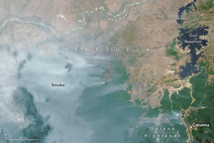 La NASA monitorea 11.000 incendios en Venezuela en marzo, una cifra récord