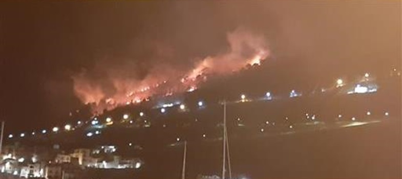 incendio castellammare del golfo