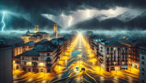 maltempo alluvione sabbia sahara