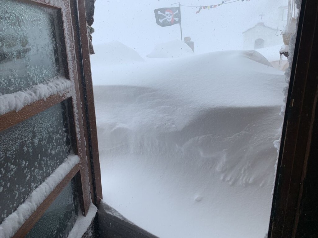 neve Rifugio Selleries piemonte