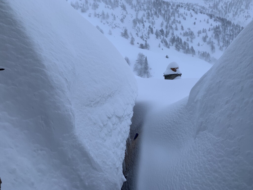 neve rifugio selleries piemonte
