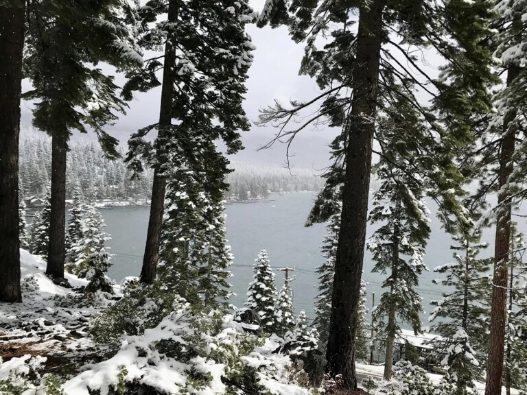 neve usa lago tahoe maltempo invernale