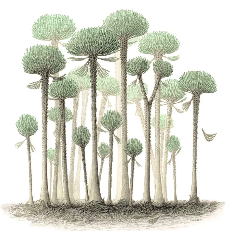 scoperta la più antica foresta fossile