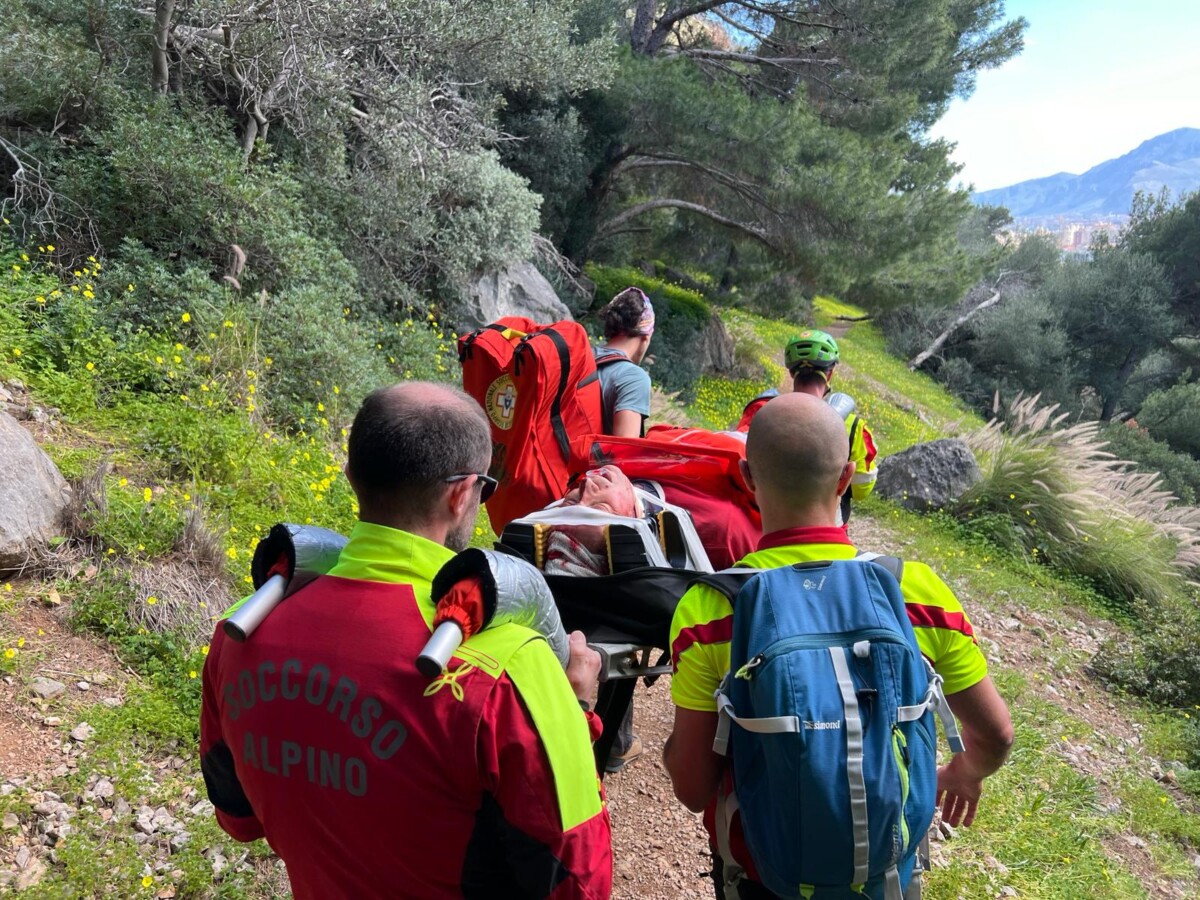 Volo di 20 metri durante l'arrampicata: climber grave sul Monte Pellegrino
