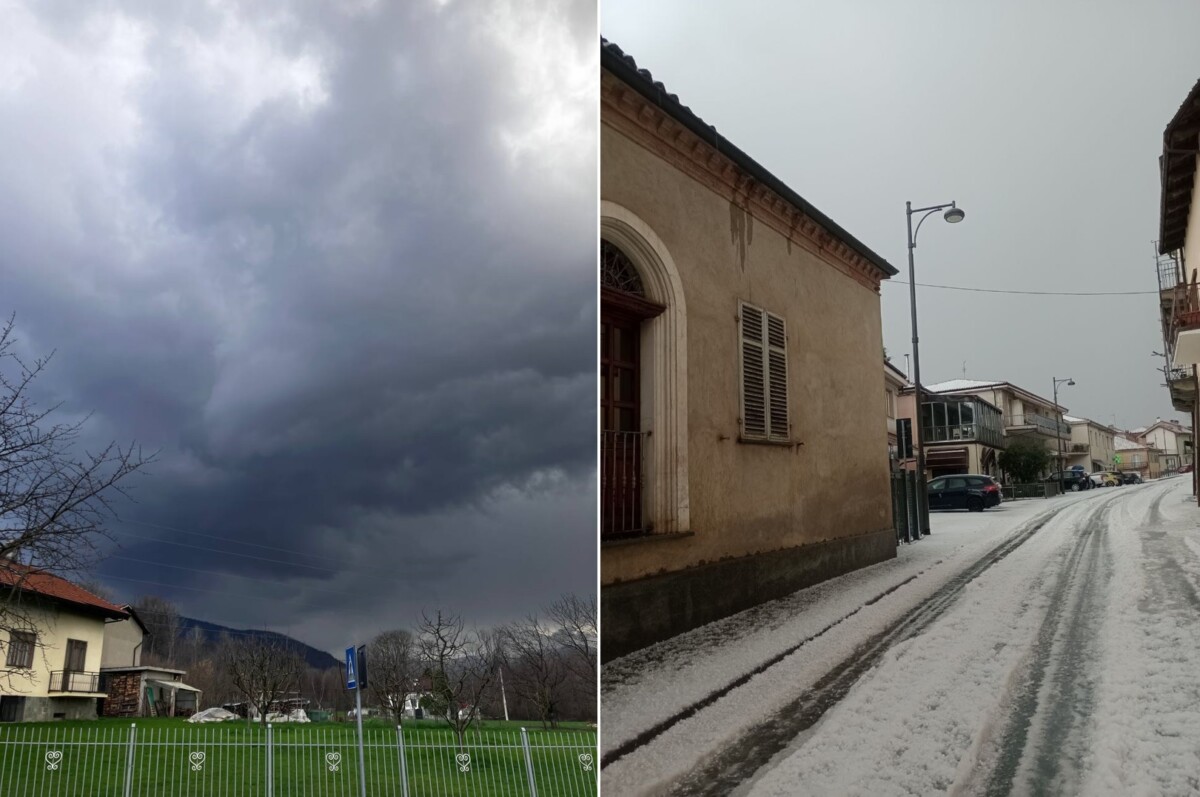 Maltempo in atto con temporali, grandine e arcobaleni: è primavera