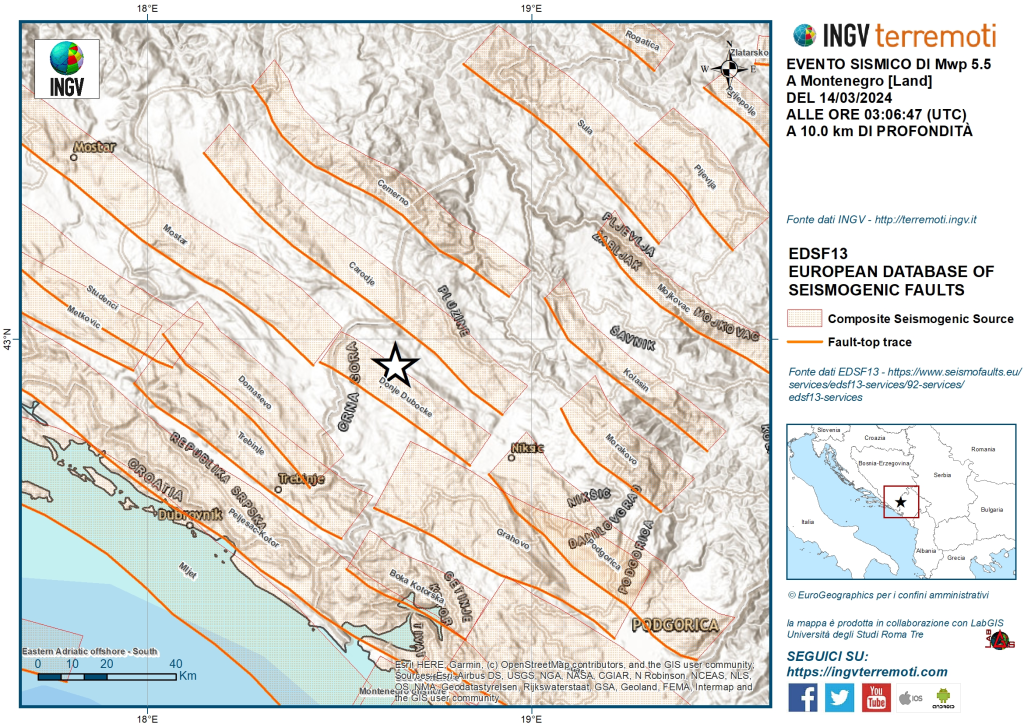 terremoto montenegro