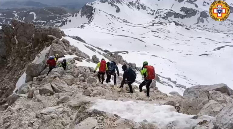alpinisti gran sasso