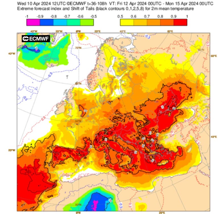 anticiclone europa caldo
