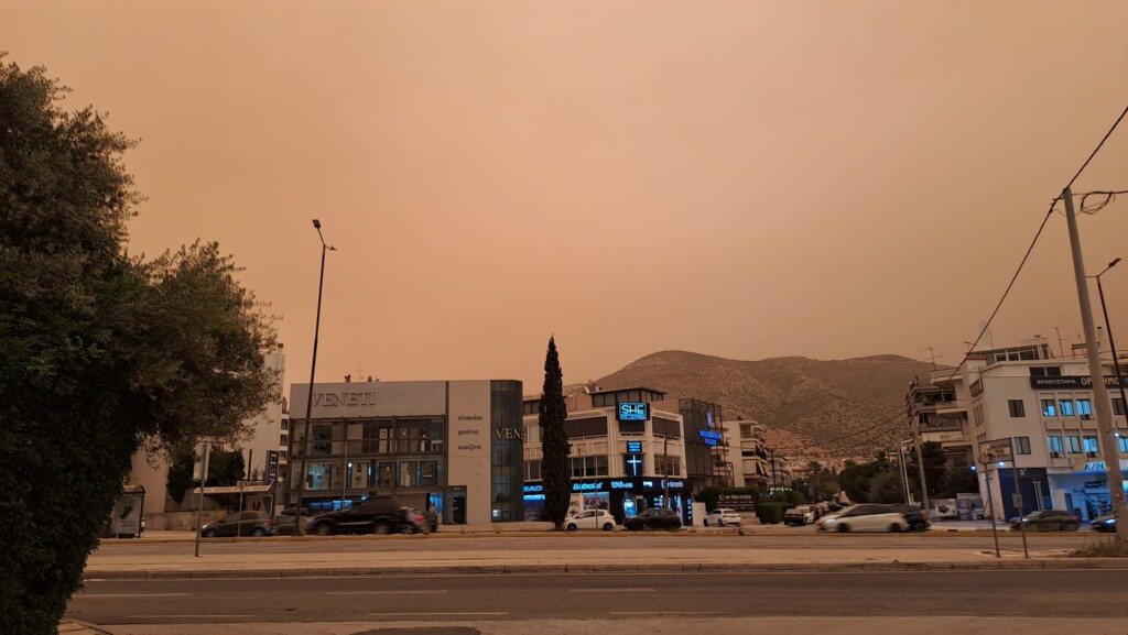 atene sabbia polvere sahara greci